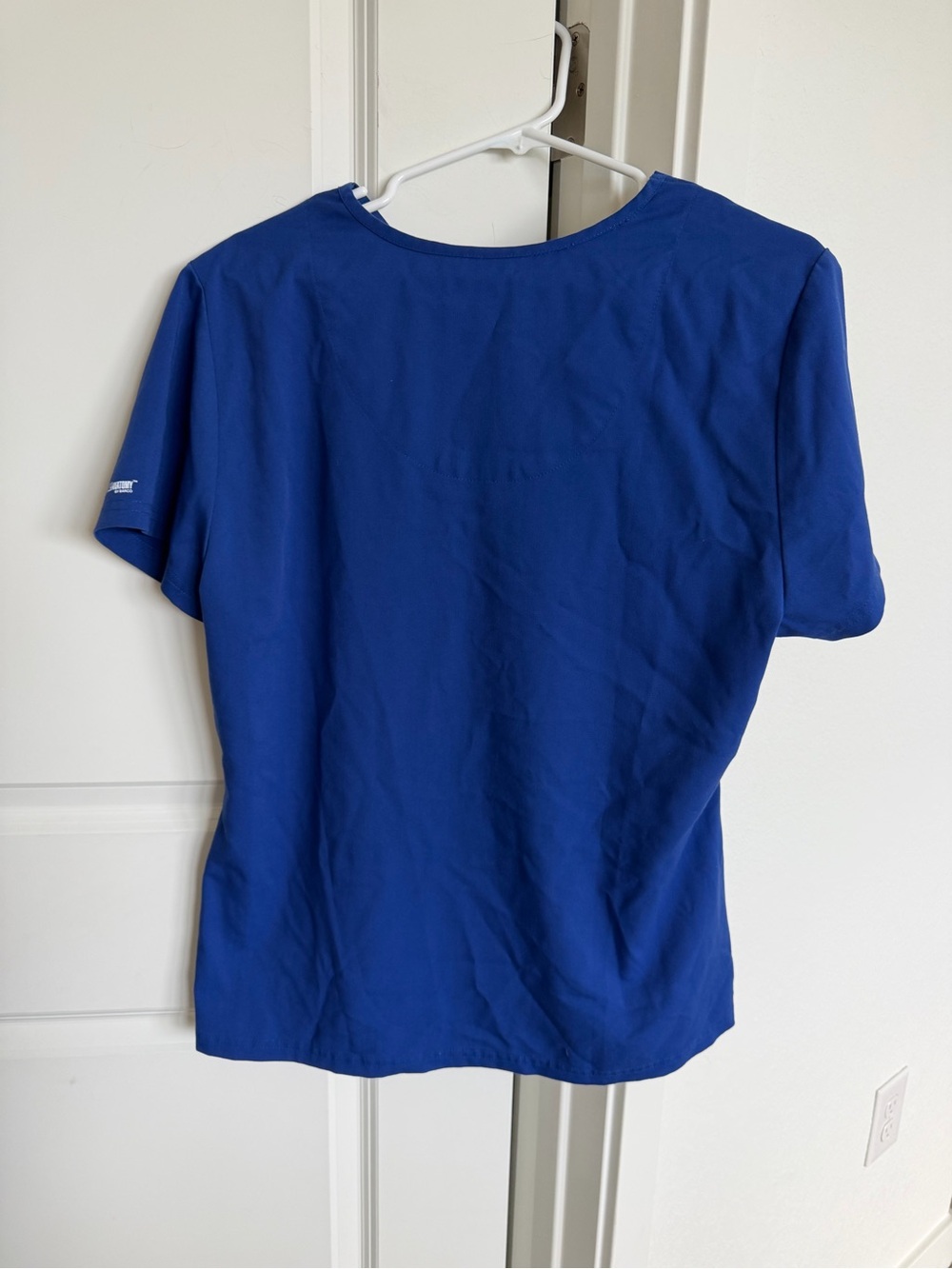 Grey's Anatomy Royal Blue V-Neck Scrub Top and Matching Scrub Joggers Large - Picture 3 of 5